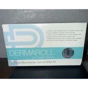 Derma Roller Microneedle 6 Piece Kit [DERMAROLL by Prosper Beauty] Face Roller